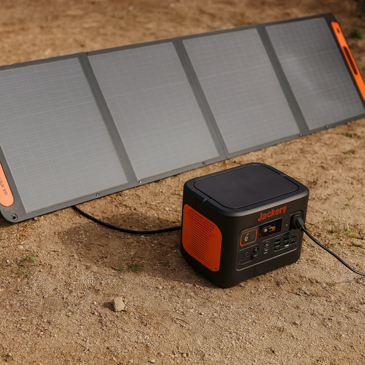 SolarSaga 200W Addon Bifacial Solar Panel For Offgrid Charging And Portable Power Stations lifestyle hero image