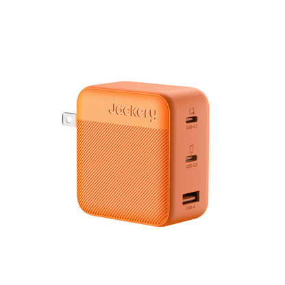 Jackery 102W GaN 3-Port Fast Charger USB-C PD3 PPS Compact Travel Charger for Home Office