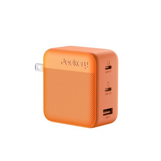 Jackery 102W GaN 3-Port Fast Charger USB-C PD3 PPS Compact Travel Charger for Home Office