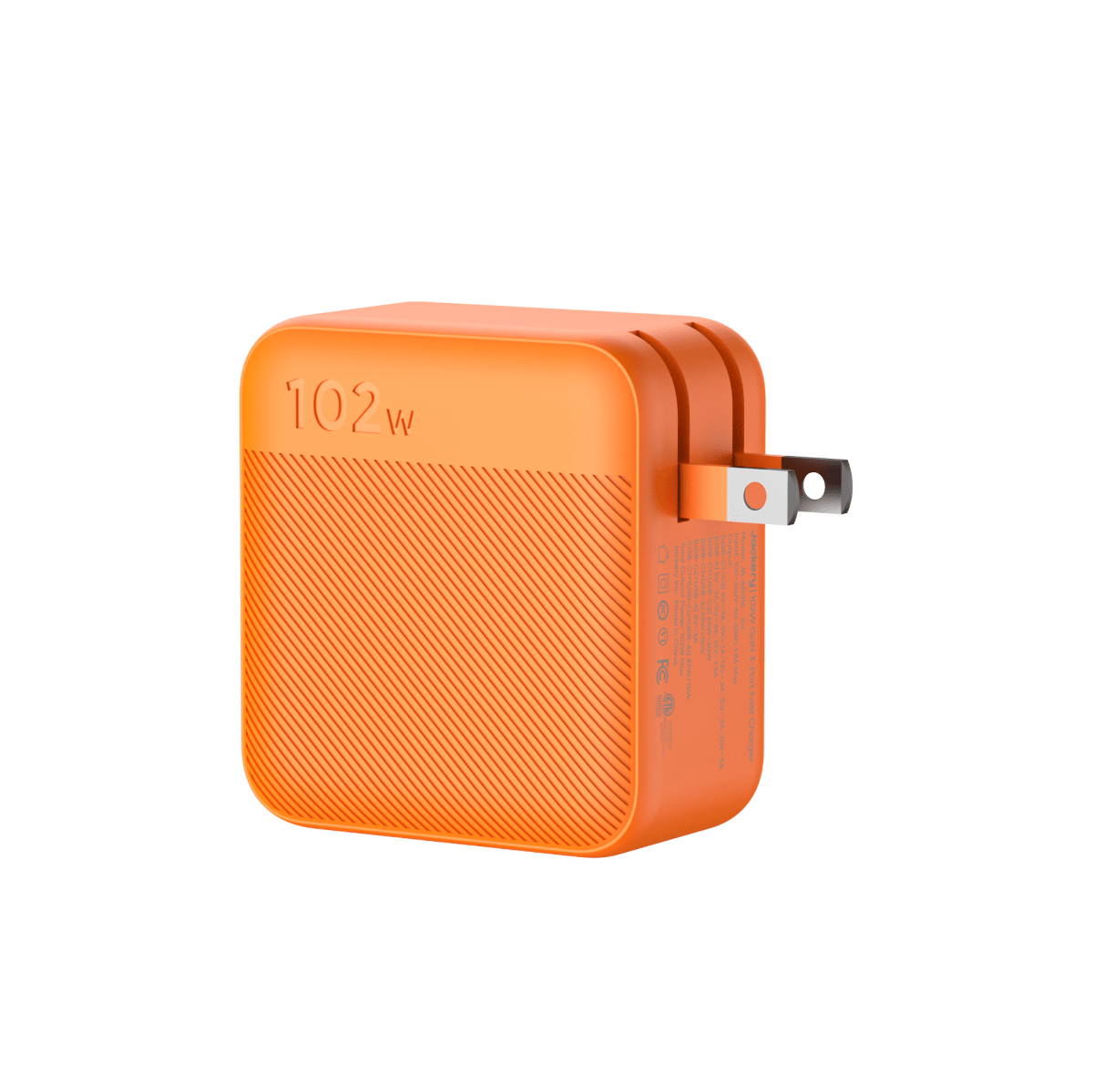 Jackery 102W GaN 3-Port Fast Charger USB-C PD3 PPS Compact Travel Charger for Home Office