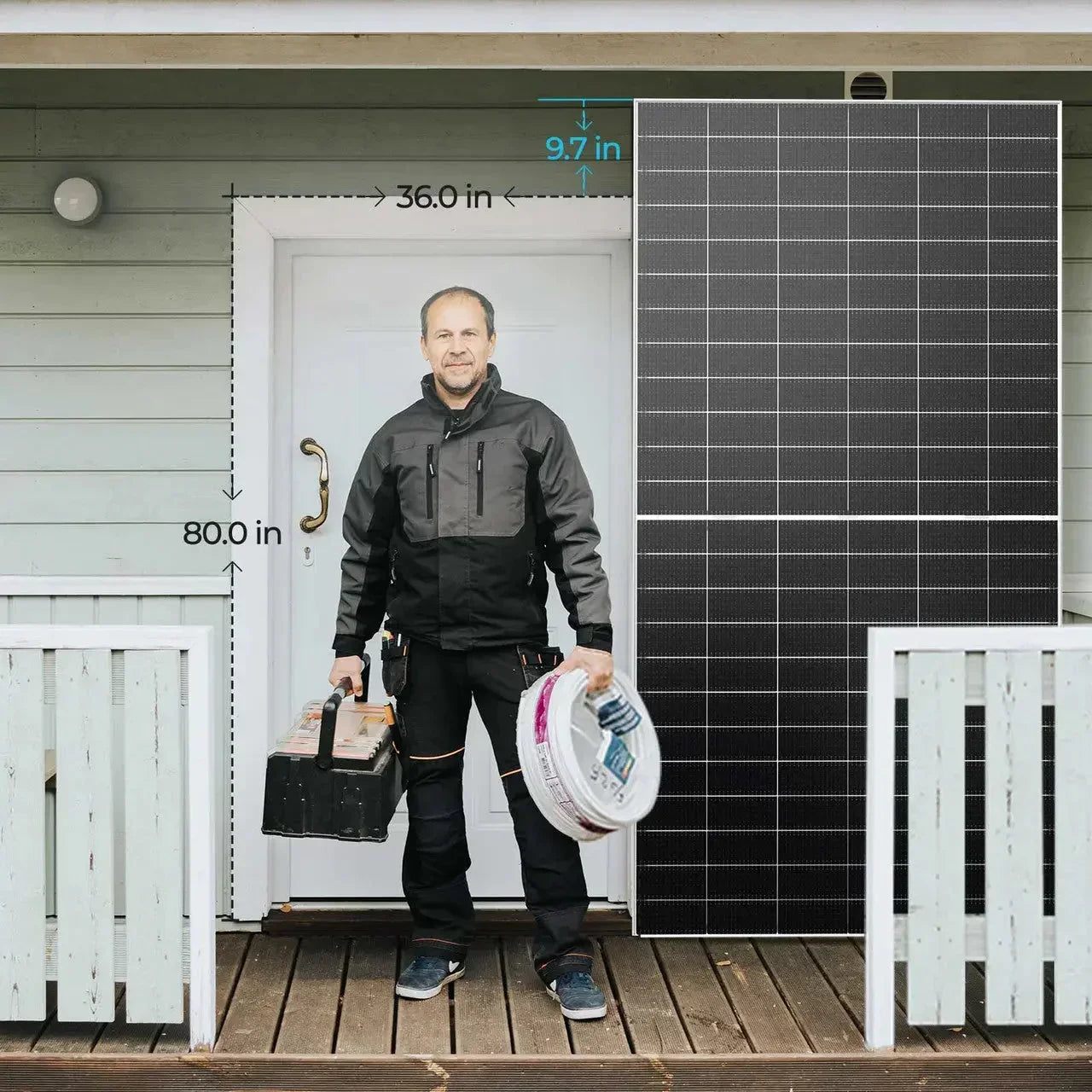 Renogy N-Type Bifacial 2PCS 590W Monocrystalline Solar Panel