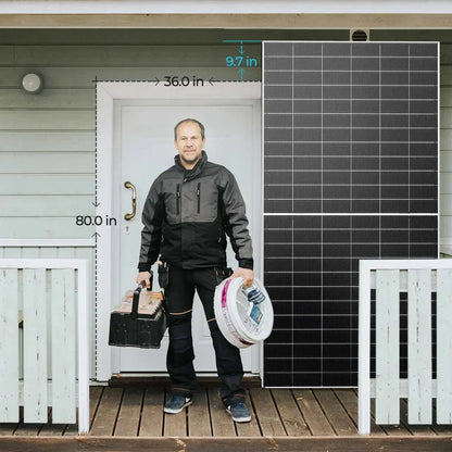 Renogy N-Type Bifacial 2PCS 590W Monocrystalline Solar Panel