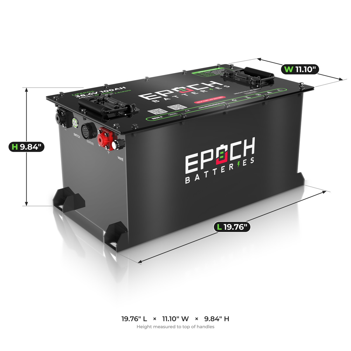 36V 100Ah Golf Cart Battery Complete Kit - Lithium (LiFePO4)