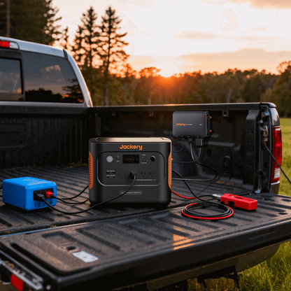 Jackery DC-DC Alternator Charger for 12V 24V Automotive Systems Charges While You Drive DC8020