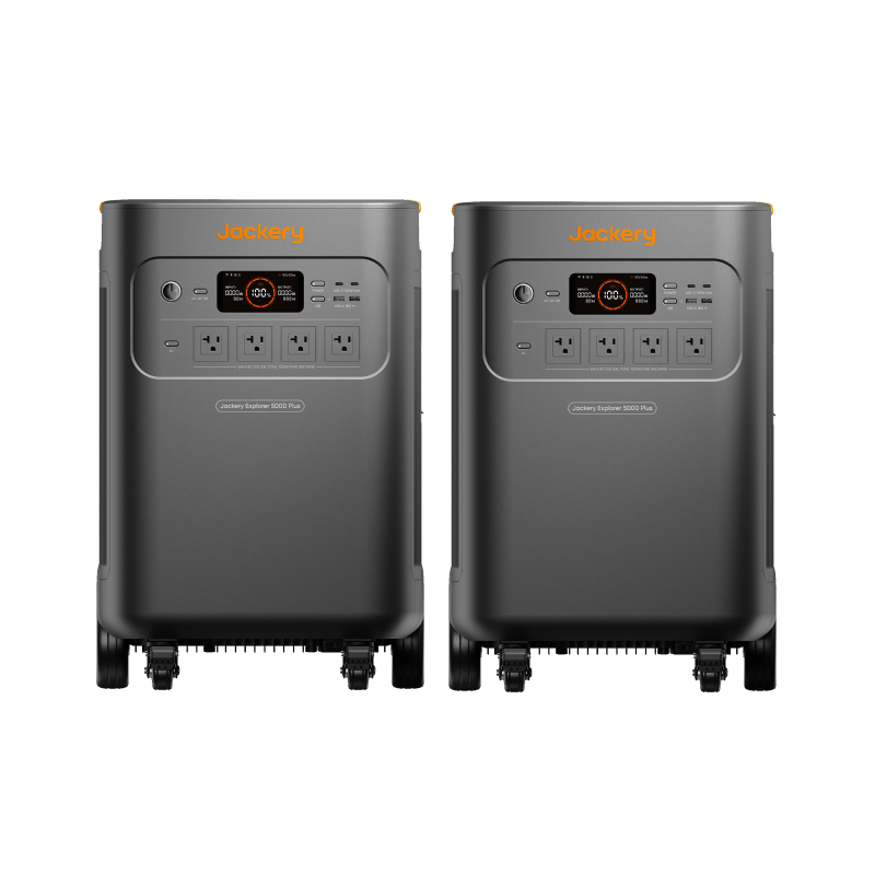 Jackery Explorer 5000 Plus Double Kit 10kWh Portable Solar Generator System For Emergency Home Backup