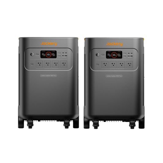 Jackery Explorer 5000 Plus Double Kit 10kWh Portable Solar Generator System For Emergency Home Backup