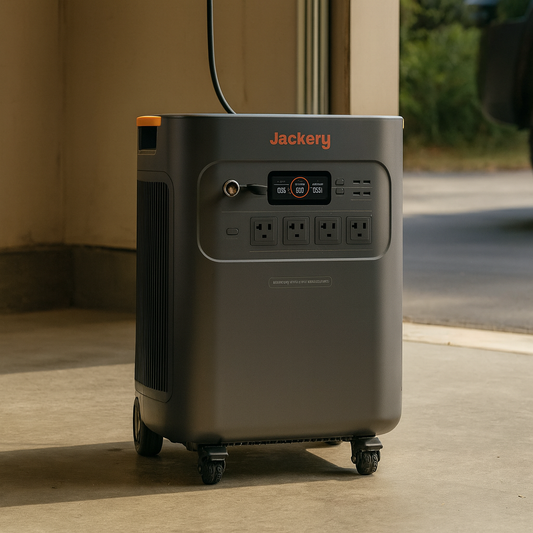 Jackery Portable Power Station Explorer 5000 Plus For Home Backup And Off Grid Power Supply lifestyle hero image