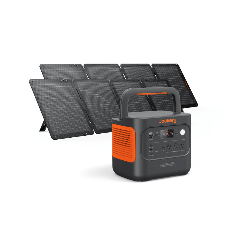 Jackery Portable Solar Generator Power Station 2000 v2 Backup Power for Home Electronics Indoor Use