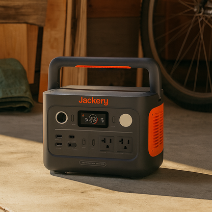 Jackery Solar Generator 300 v2 Portable Power Station for Off-Grid Use and Backup Power lifestyle hero image