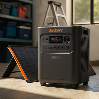 Jackery Solar Generator HomePower 3600 Plus Backup Power For Essential Home Appliances lifestyle hero image