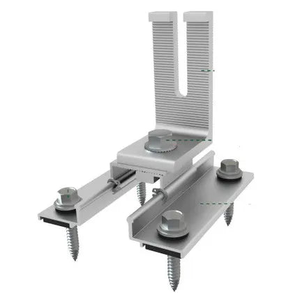 SunModo MRB Rail-Less Metal Roof Mounting Attachment for Corrugated, R-Panel and Standing Seam Roofs