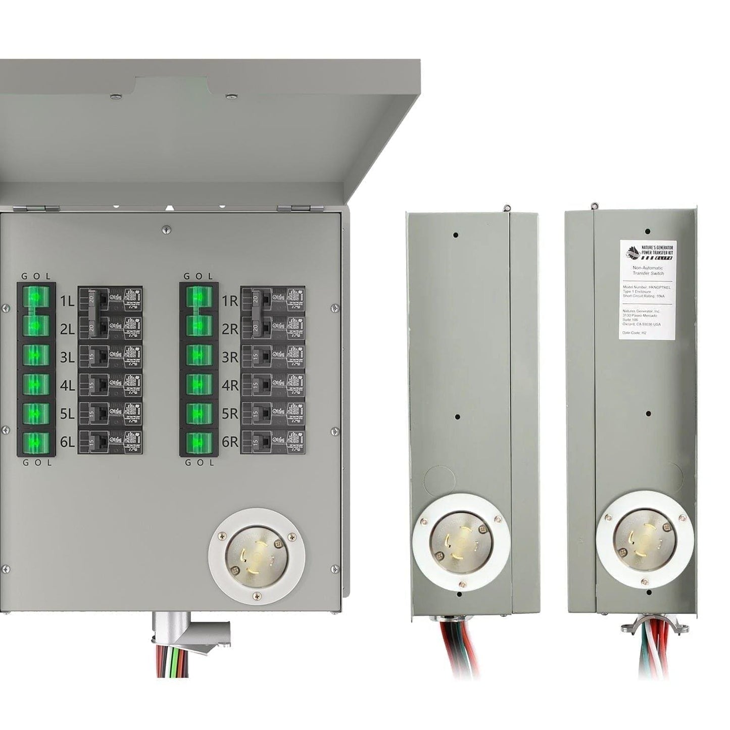 Reliance Controls 12-Circuit 120/240V 30A Non-Automatic Transfer Switch RXT12 Compatible with AFCI and GFCI Breakers