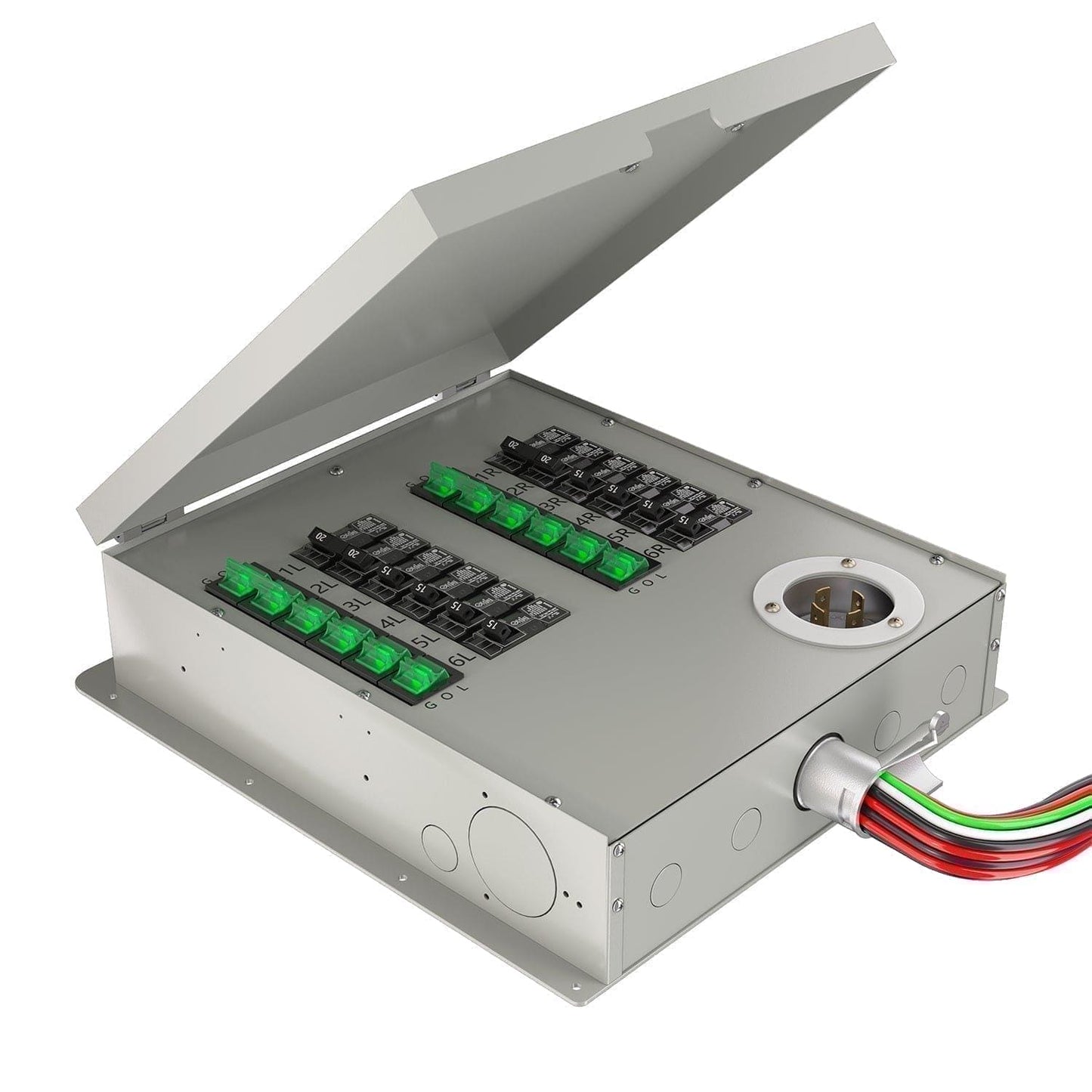 Reliance Controls 12-Circuit 120/240V 30A Non-Automatic Transfer Switch RXT12 Compatible with AFCI and GFCI Breakers