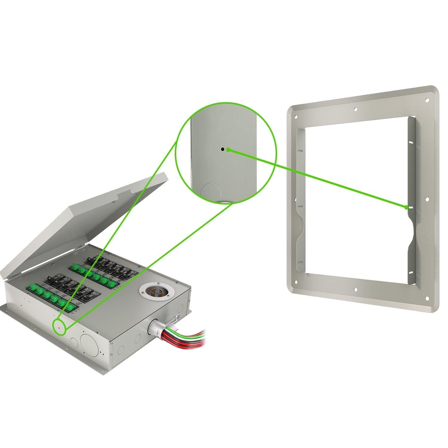 Nature's Generator 12-Circuit Manual Transfer Switch Flush Mount For Electrical Panels