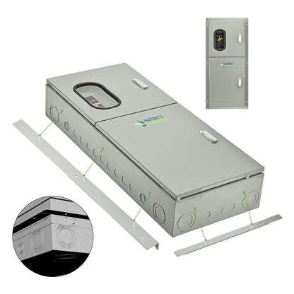 Nature's Generator 125A Automatic Transfer Switch Flush Mount for Wall Recessed Installation