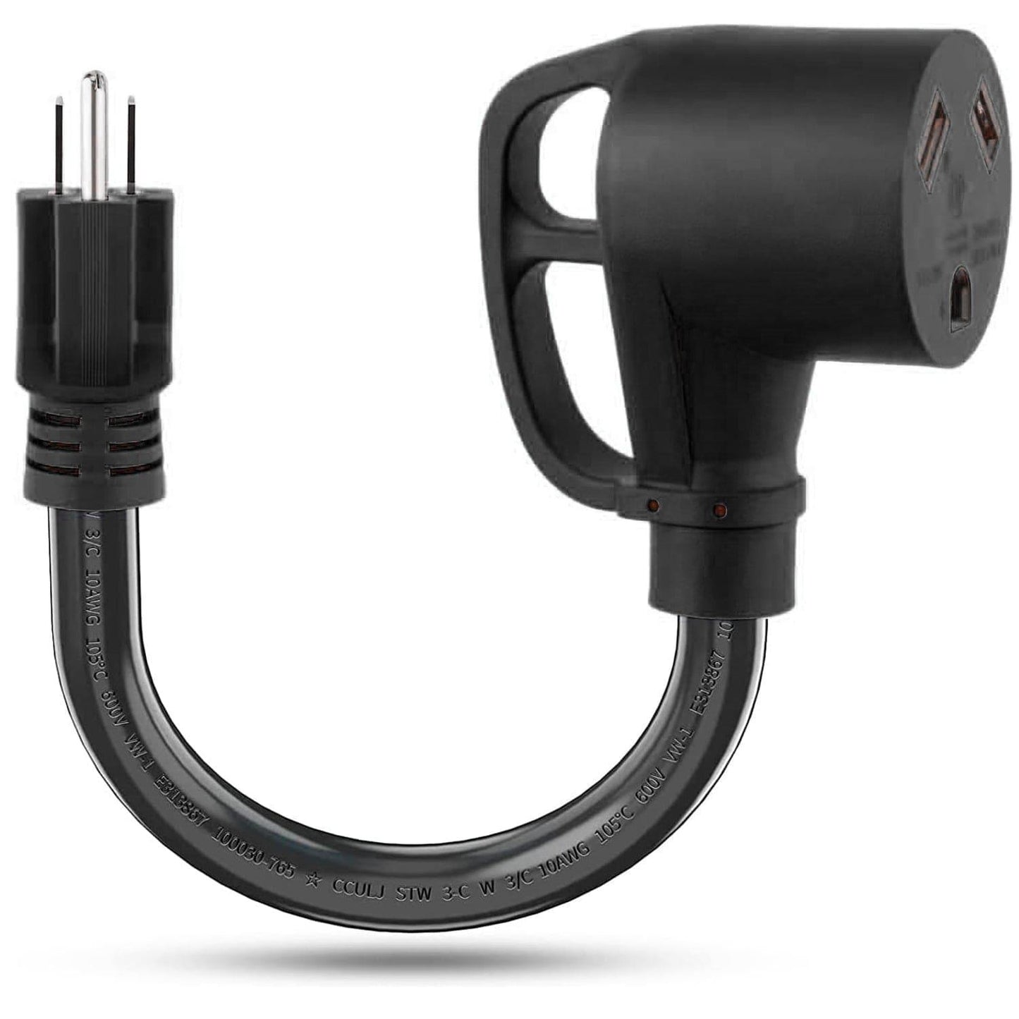 Nature's Generator 30A to 15A Step Down Adapter for 120V Systems and 6 Circuit Transfer Switch Compatibility