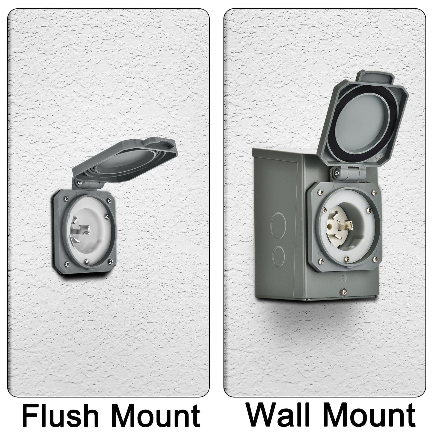 Nature's Generator 50A Power Inlet Box CS6375 Inlet Connector for Generator Transfer Switch