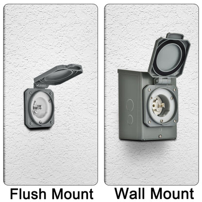 Nature's Generator 50A Power Inlet Box CS6375 Inlet Connector for Generator Transfer Switch