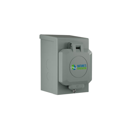 Nature's Generator 50A Power Inlet Box CS6375 Inlet Connector for Generator Transfer Switch