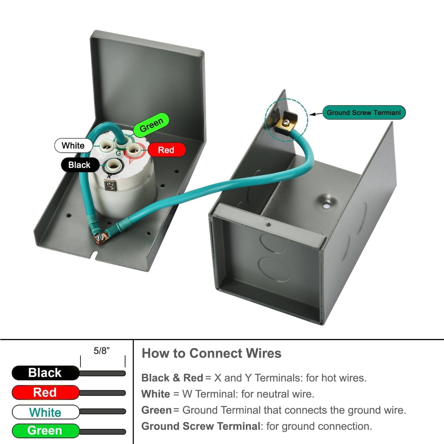 Nature's Generator 50A Power Inlet Box CS6375 Inlet Connector for Generator Transfer Switch