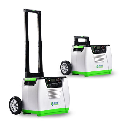Nature's Generator 1800W Power Station for Backup and Off Grid Living with Solar Wind or Alternating Current Charging