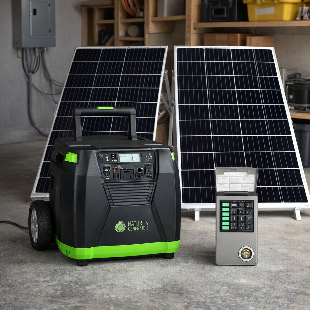Nature's Generator Elite Gold PE System Portable Power Station 3600W Pure Sine Wave — lifestyle hero image