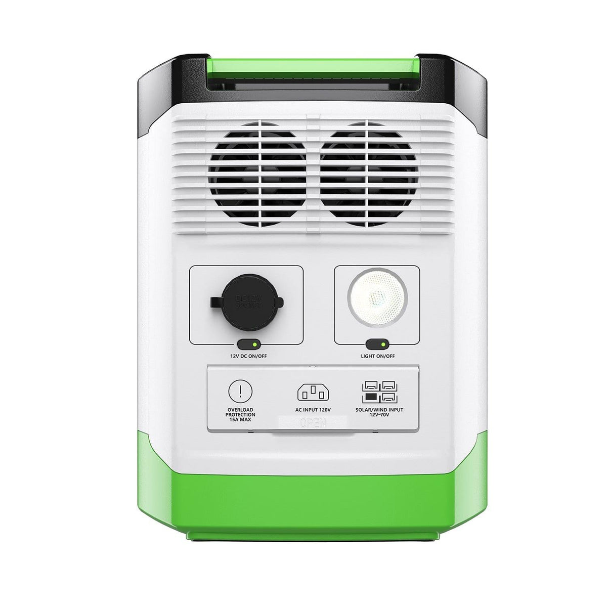 Lithium 1800 Solar and Wind Generator 1800W Power Station with Dual Charging Outdoor Use
