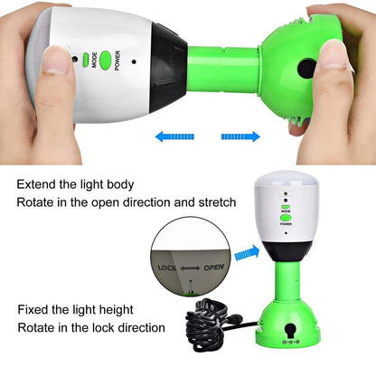 Nature's Generator Power Light 400 Lumens 4 Pack Includes 10 Foot Connection Cable Auto Sensing On Off