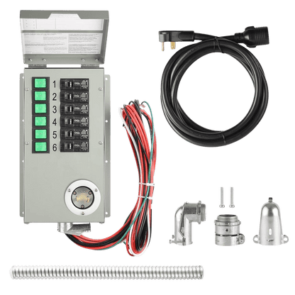 Reliance Controls 6-Circuit Non-Automatic Manual Transfer Switch For 120V 30A Generator Connection