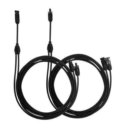 Nature's Generator 10ft MC4 Branch Cables for Parallel Solar Panel Connections and Expandability