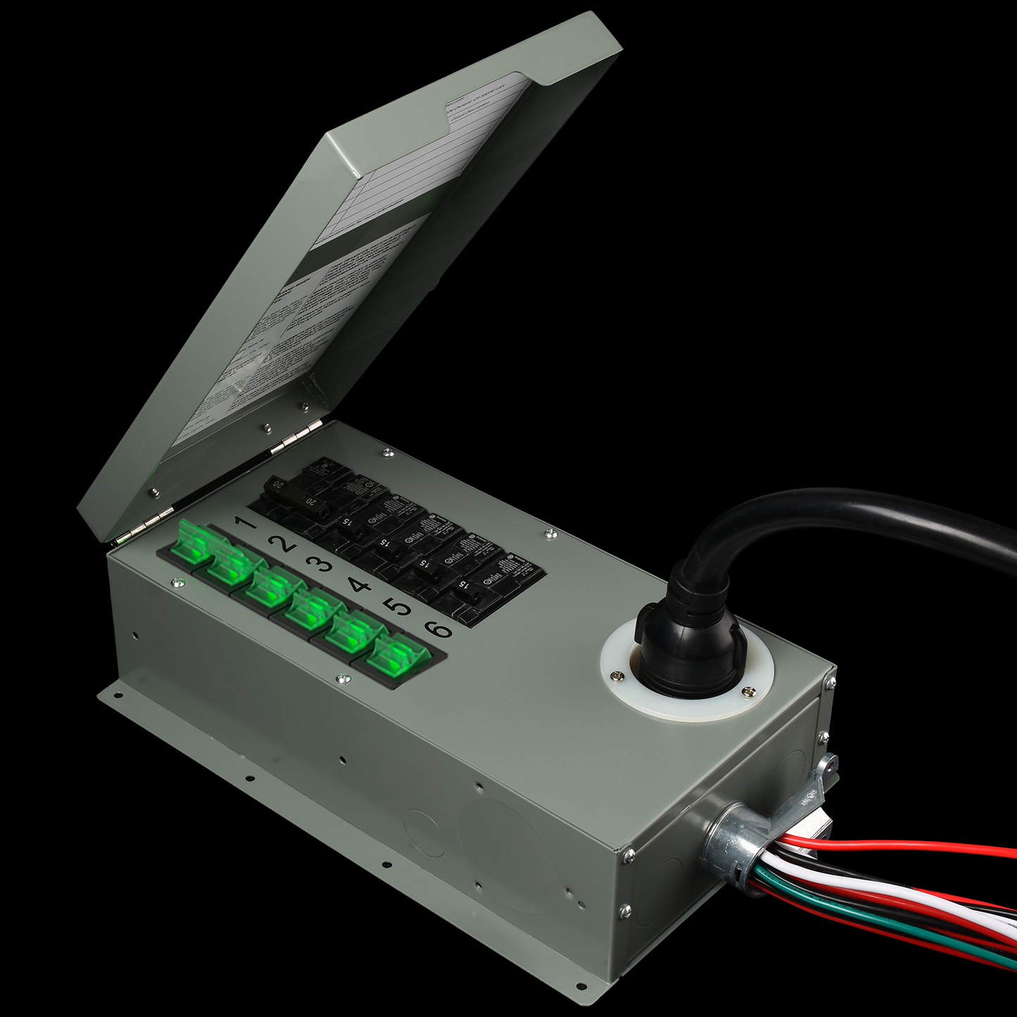 Nature's Generator Refurbished 120V/240V Manual Transfer Switch 30A 6-Circuit for Home Power