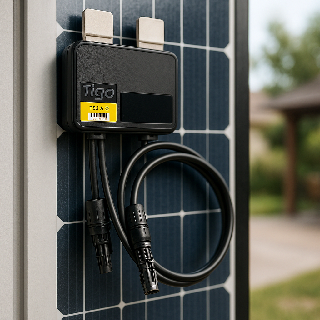 Tigo TS4-A-O Module-Level Power Electronics for Optimization, Monitoring and Rapid Shutdown lifestyle hero image