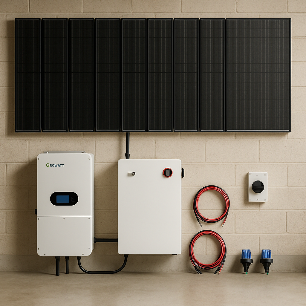 Growatt SPH 10000TL Hybrid Inverter Kit With 15kW PV Input 120/240V And 10kW Output 16kWh Energy Storage lifestyle hero image