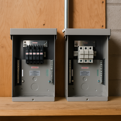 MidNite Solar MNPV6 PV Combiner Enclosure for Breakers and Fuse Holders Weatherproof 150 VDC and 600 VDC lifestyle hero image