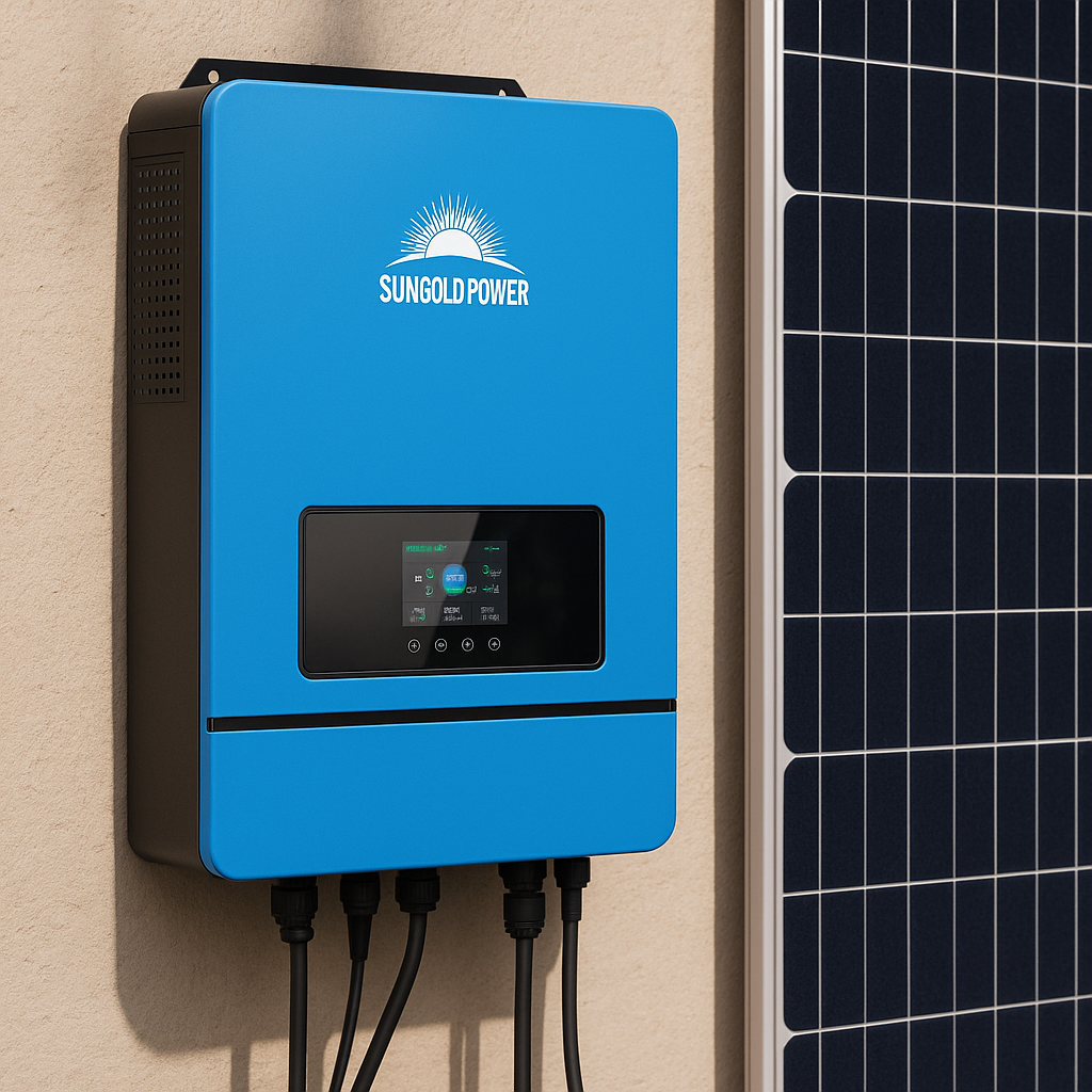 SunGold Power 10KW 48V Split Phase Solar Inverter with Wifi Module 2 Mppt Inbuilt Max 200A Battery Charging lifestyle hero image