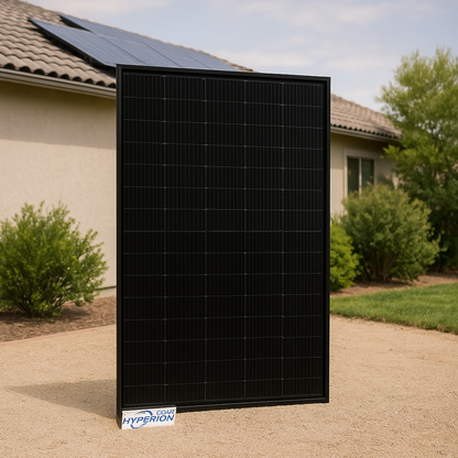 Hyperion (Runergy) 450W N-Type Bifacial Monocrystalline Solar Panel HY-DH108N8-450 Double-Sided Design lifestyle hero image