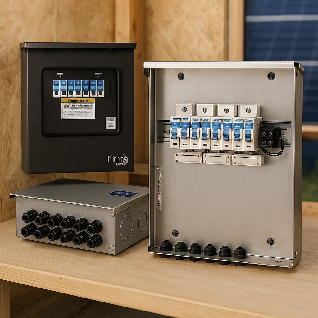 MidNite Solar PV Combiner Box MNPV4BY3 12-String 3-Output 1000VDC for Off-Grid and Grid-Tie lifestyle hero image