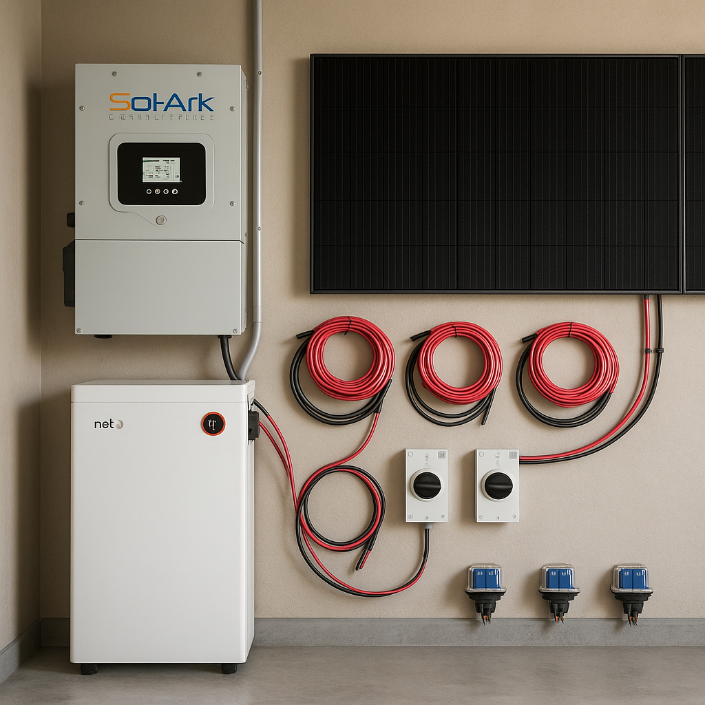 Sol-Ark 15K Hybrid Inverter 120/240V Output lifestyle hero image