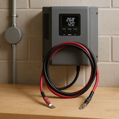 Portable Sun 1/0 AWG Battery to Inverter Cables 84in Length M8 Ends Red and Black lifestyle hero image