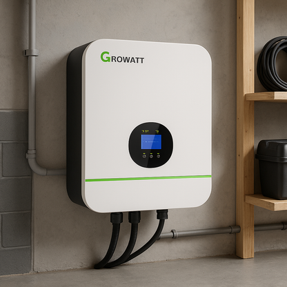 Growatt SPF 3000TL LVM 48P 3kW Off Grid Inverter Stackable Up To 6 Units Pure Sine Output 48V Battery lifestyle hero image