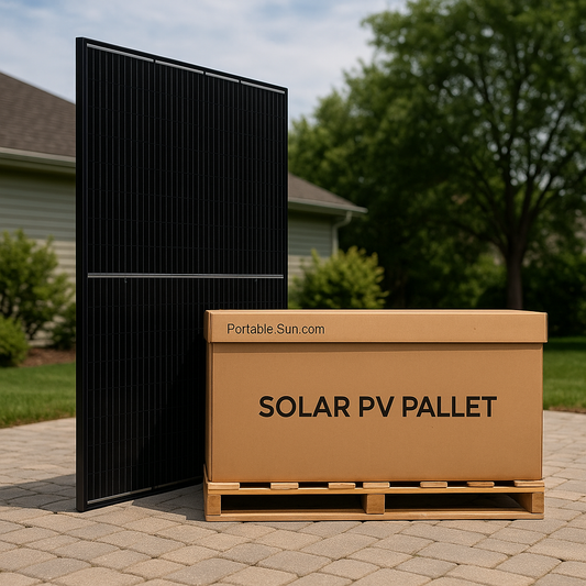 CW Energy 18.45kW Pallet - 595W Bifacial Solar Panels | Up to 780W Bifacial Gain | CWT595-144TNB10 lifestyle hero image