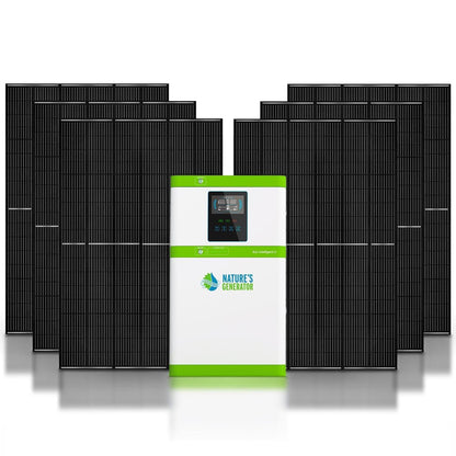 Nature's Generator Powerhouse Gold System Solar Generator With 6x410W Panels And 5040Wh LiFePO4 Batteries