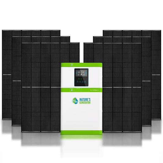 Nature's Generator Powerhouse Gold System Solar Generator With 6x410W Panels And 5040Wh LiFePO4 Batteries