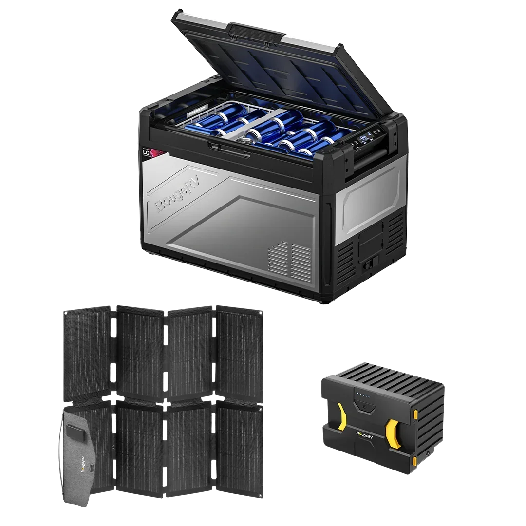 BougeRV Rocky Solar Battery Portable Fridge Kit