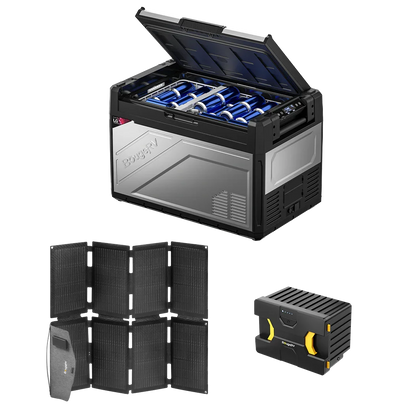 BougeRV Rocky Solar Battery Portable Fridge Kit