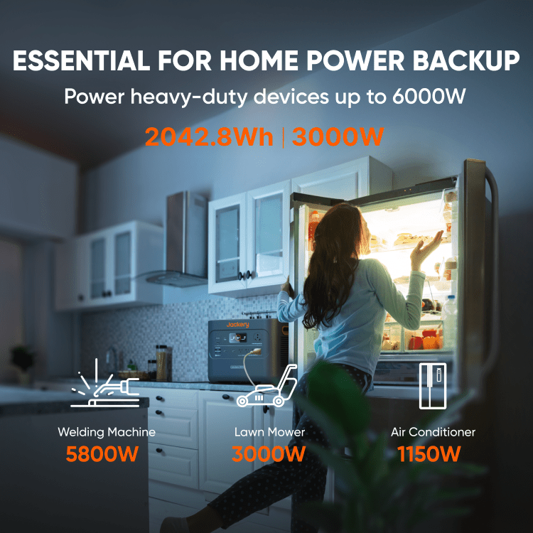 Solar Generator 2000 Plus Off Grid Power Supply For Heavy Loads Up To 6000 W Expandable Storage From 2 KWh To 24 KWh