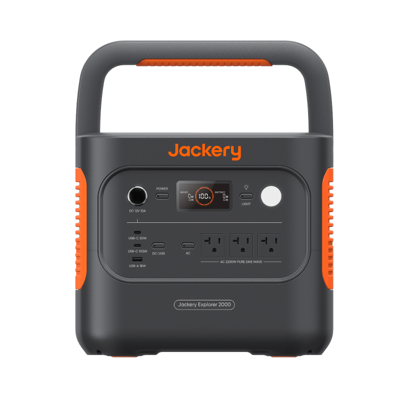 Jackery Portable Solar Generator Power Station 2000 v2 Backup Power for Home Electronics Indoor Use