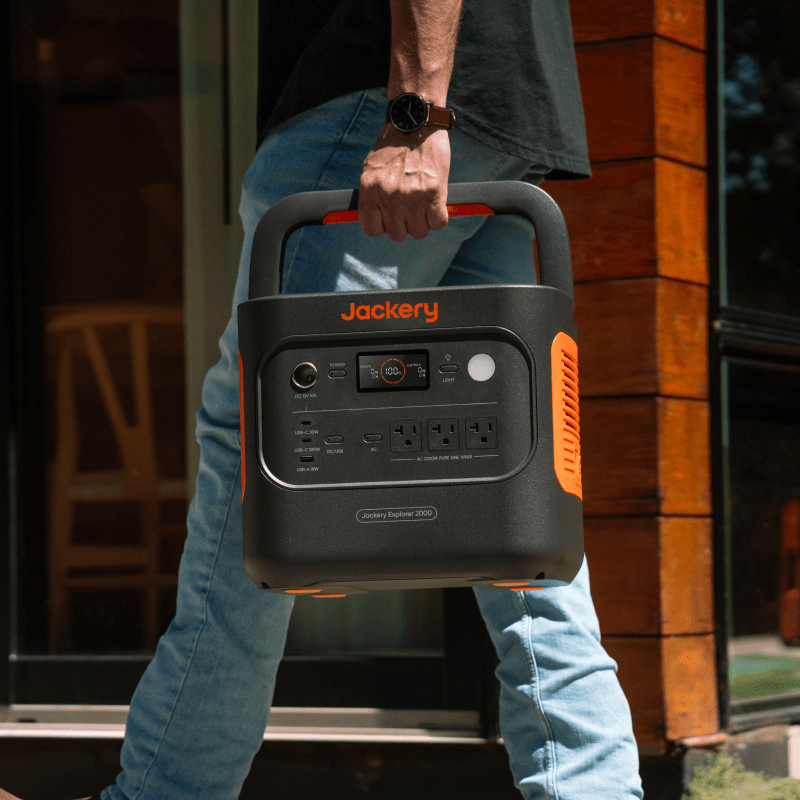 Jackery Portable Solar Generator Power Station 2000 v2 Backup Power for Home Electronics Indoor Use