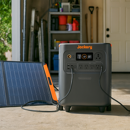 HomePower Solar Generator 3600 Plus Backup Power For Essential Home Loads And Off Grid Applications lifestyle hero image