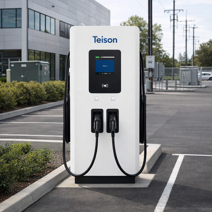 Teison DC Pro 90-240kW — photorealistic lifestyle hero image